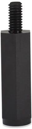 Abstandsbolzen IA M3 M3x8 SW6 L=8 mm - PA 6.6, schwarz - emico-0