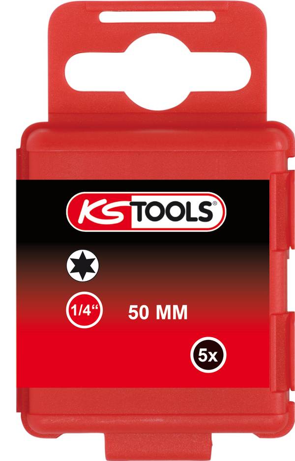 KS Tools 911.2720 1/4'' CLASSIC Bit Torx, 50mm, T8, 5er Pck