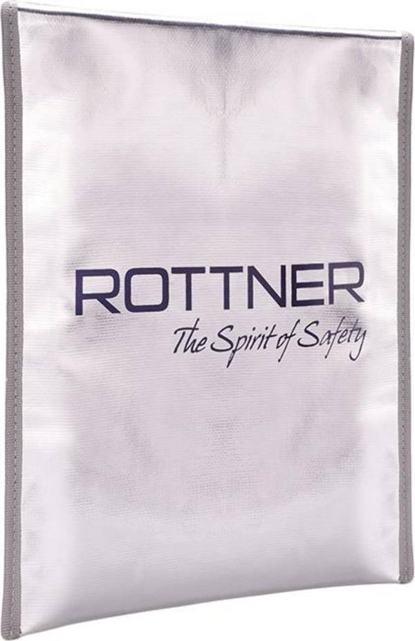 FIRE BAG A4, schwer entflammbar, silber