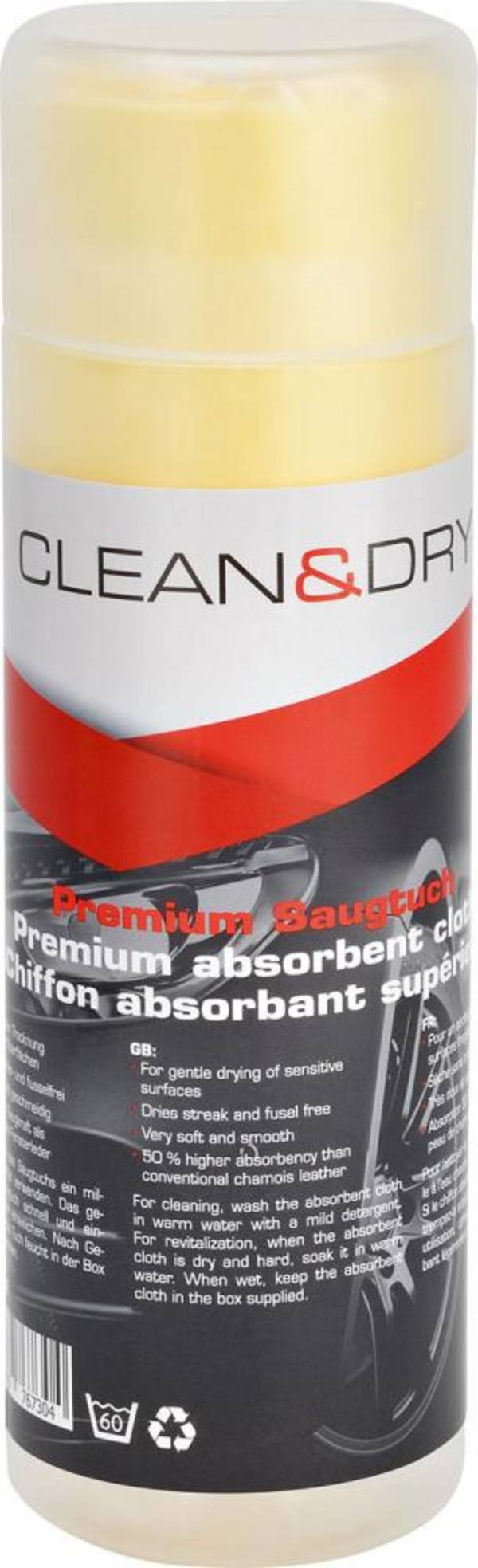 Synth. Fensterleder Clean & Dry 66x43 cm - Artikel: 4260269762408