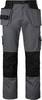 193 Lange Handwerker Hose, Unisex, grau/schwarz, 29