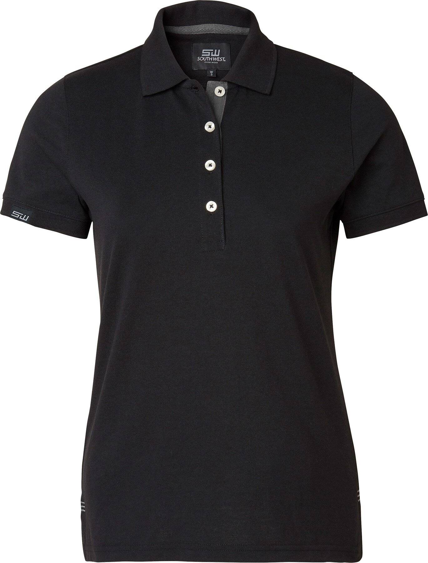 Wera Poloshirt, Damen, schwarz/grau., XS-0