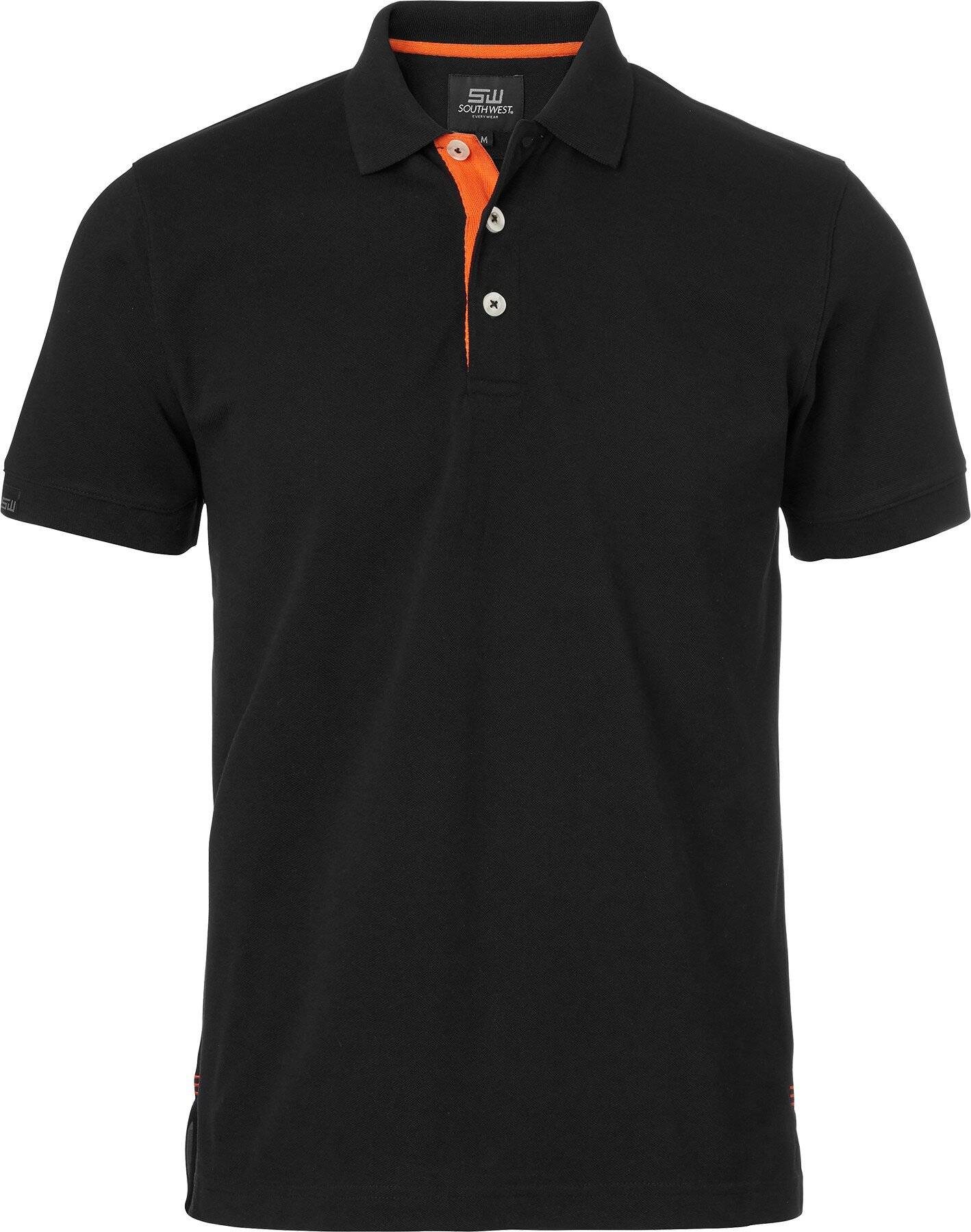 Weston Poloshirt, Herren, schwarz/orange, M-0