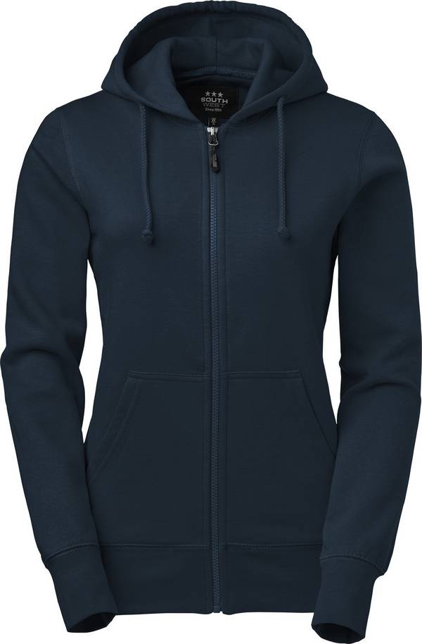 Georgia Full-Zip Sweatshirt, Damen, navy blau, L