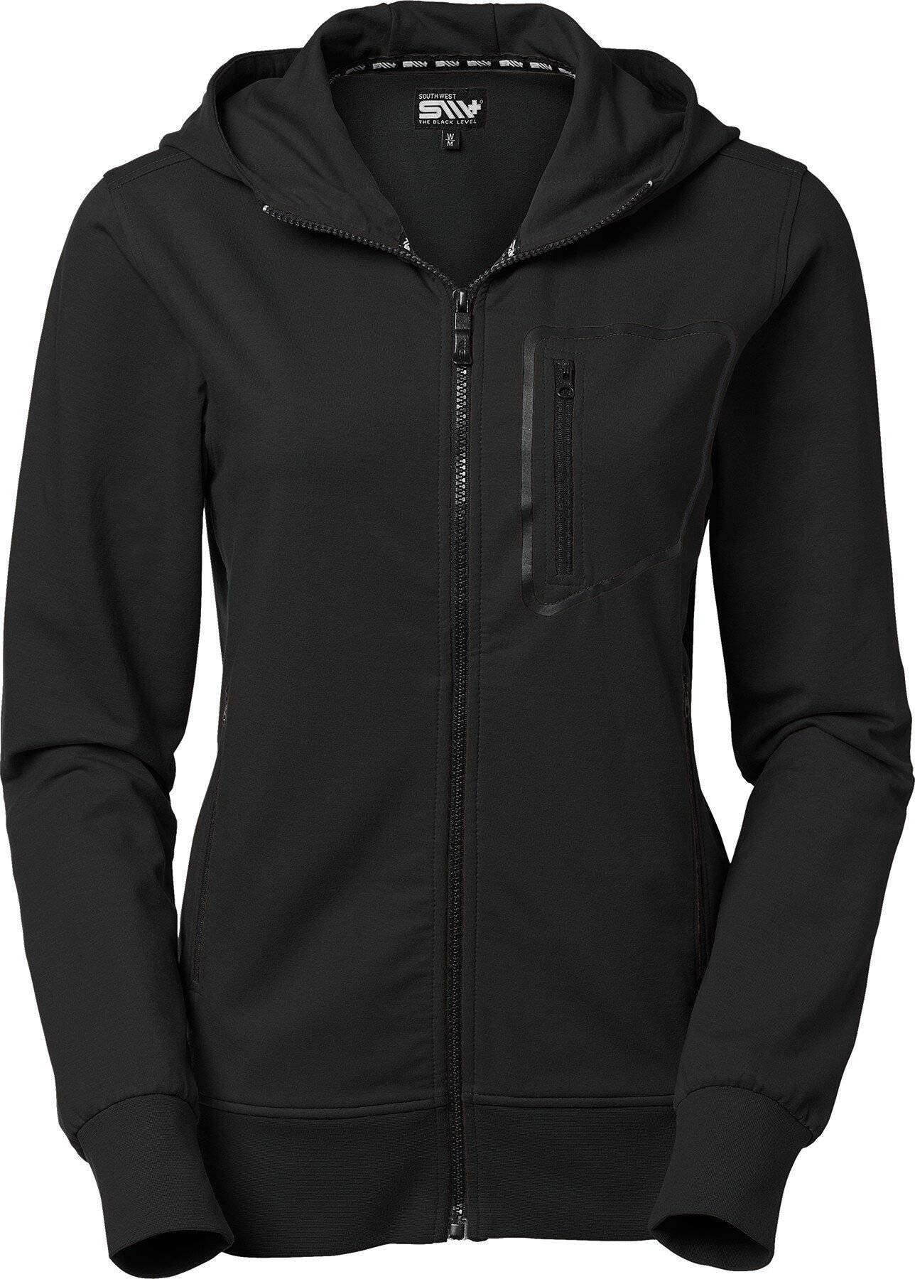 Mia Full-Zip Sweatshirt, Damen, schwarz, L-0