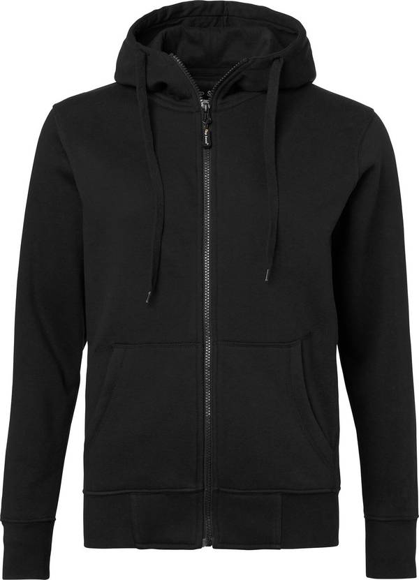 186 Full-Zip Sweatshirt, Damen, schwarz, M