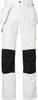 2515 Lange Maler Hose, Unisex, weiß/schwarz, 110