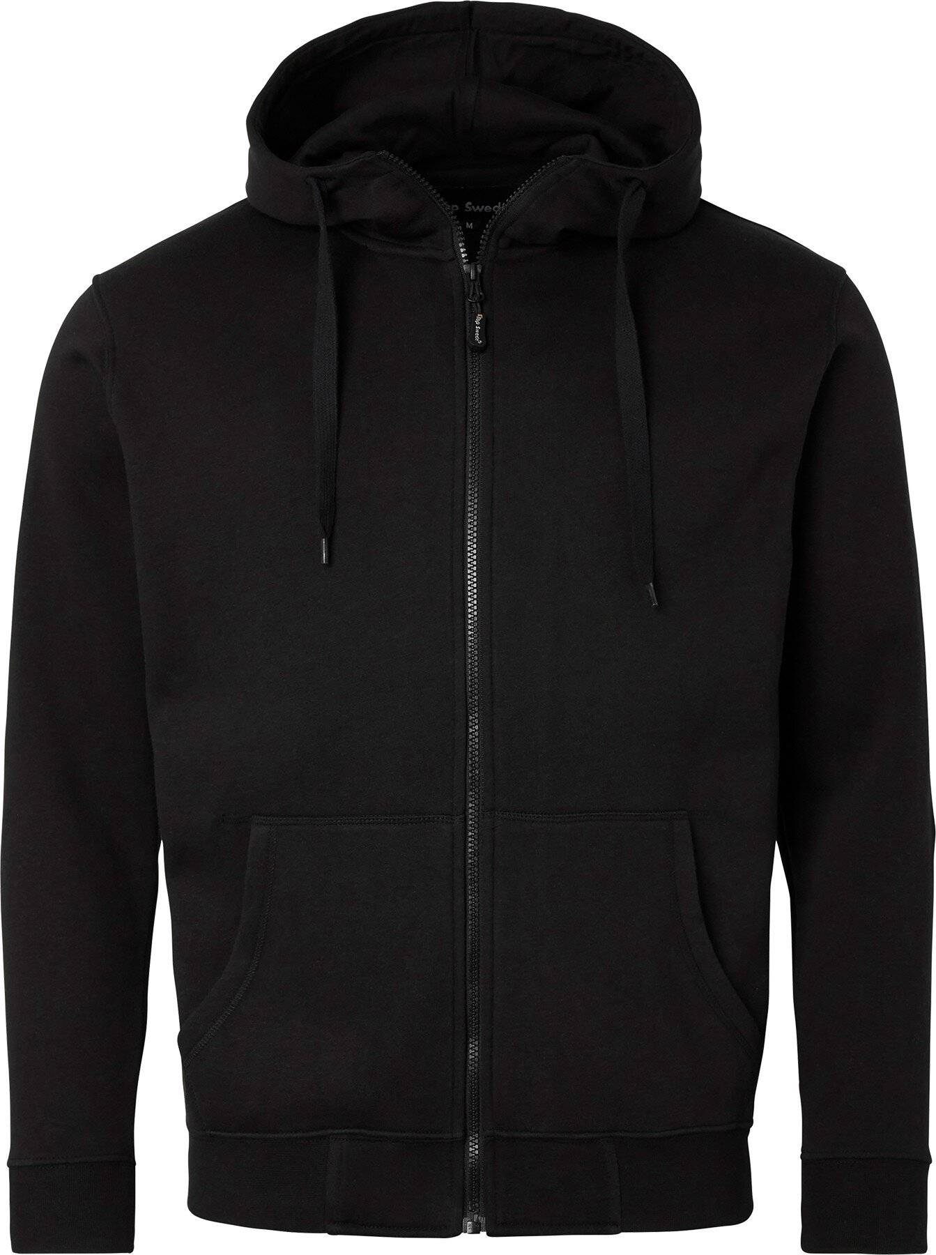 185 Full-Zip Sweatshirt, Herren, schwarz, 3XL-0