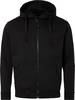 185 Full-Zip Sweatshirt, Herren, schwarz, 3XL