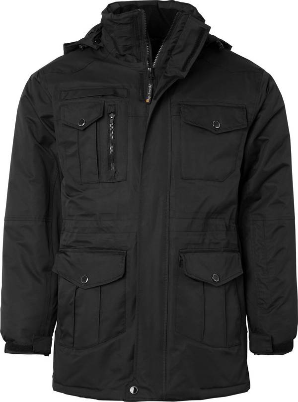6020 Winterparka, Unisex, schwarz, XL