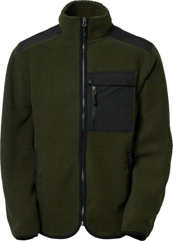 Paul Fleecejacke, Herren, dunkel olive, S
