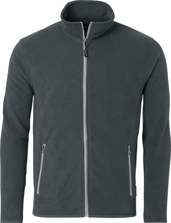 154 Fleecejacke, Unisex, dunkel grau, XXL