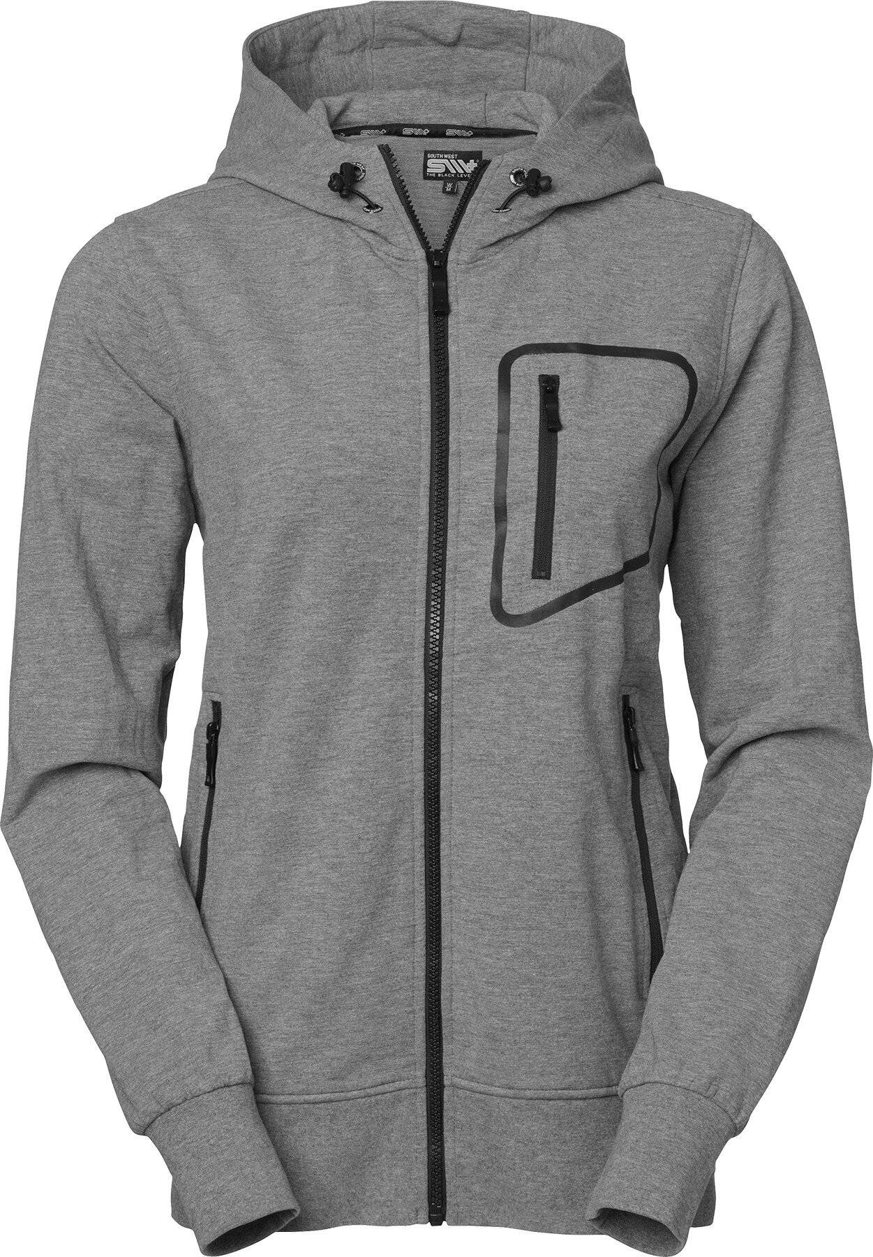 Mia Full-Zip Sweatshirt, Damen, grau meliert, XL-0