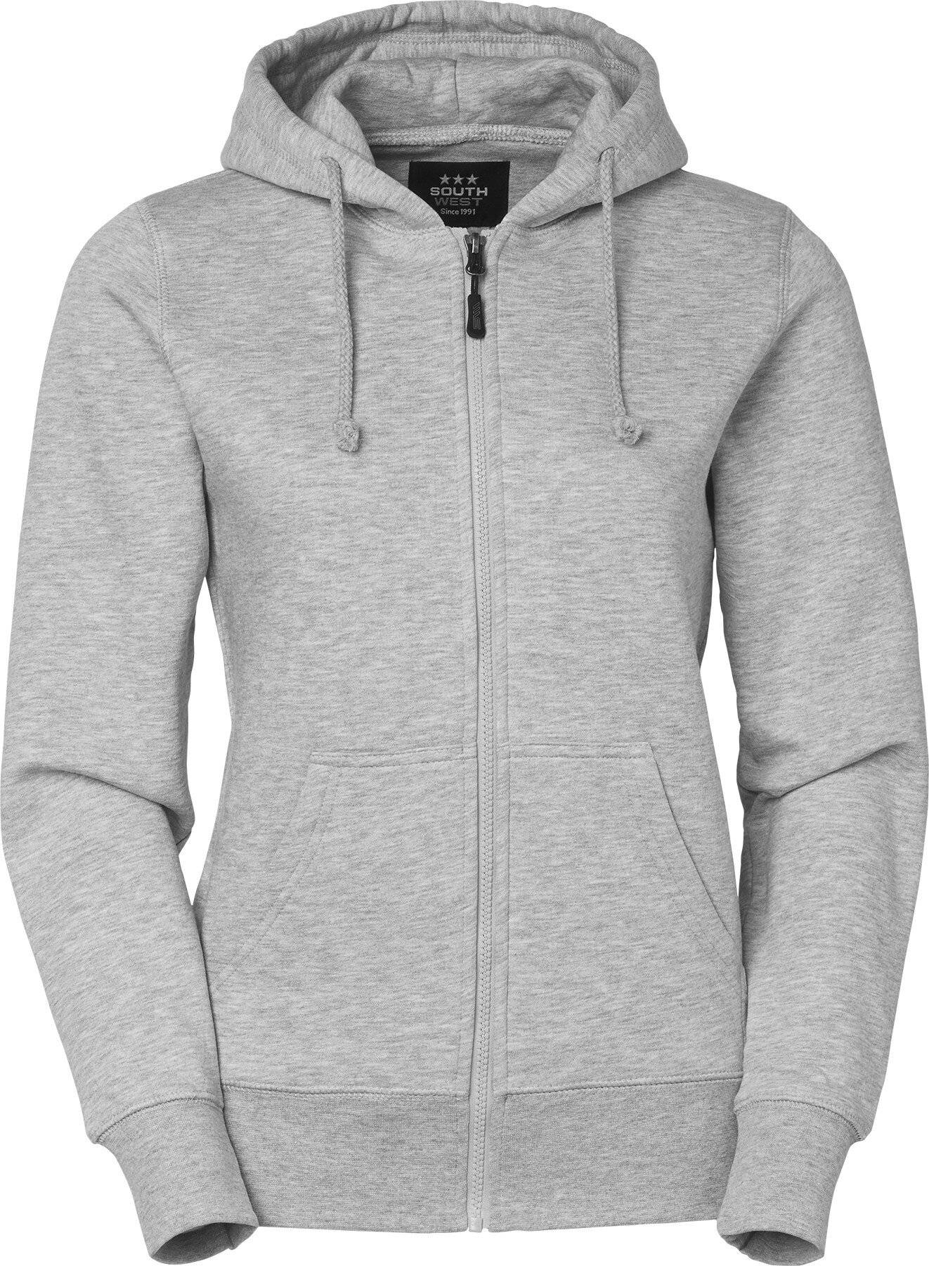 Georgia Full-Zip Sweatshirt, Damen, grau meliert, XXL-0