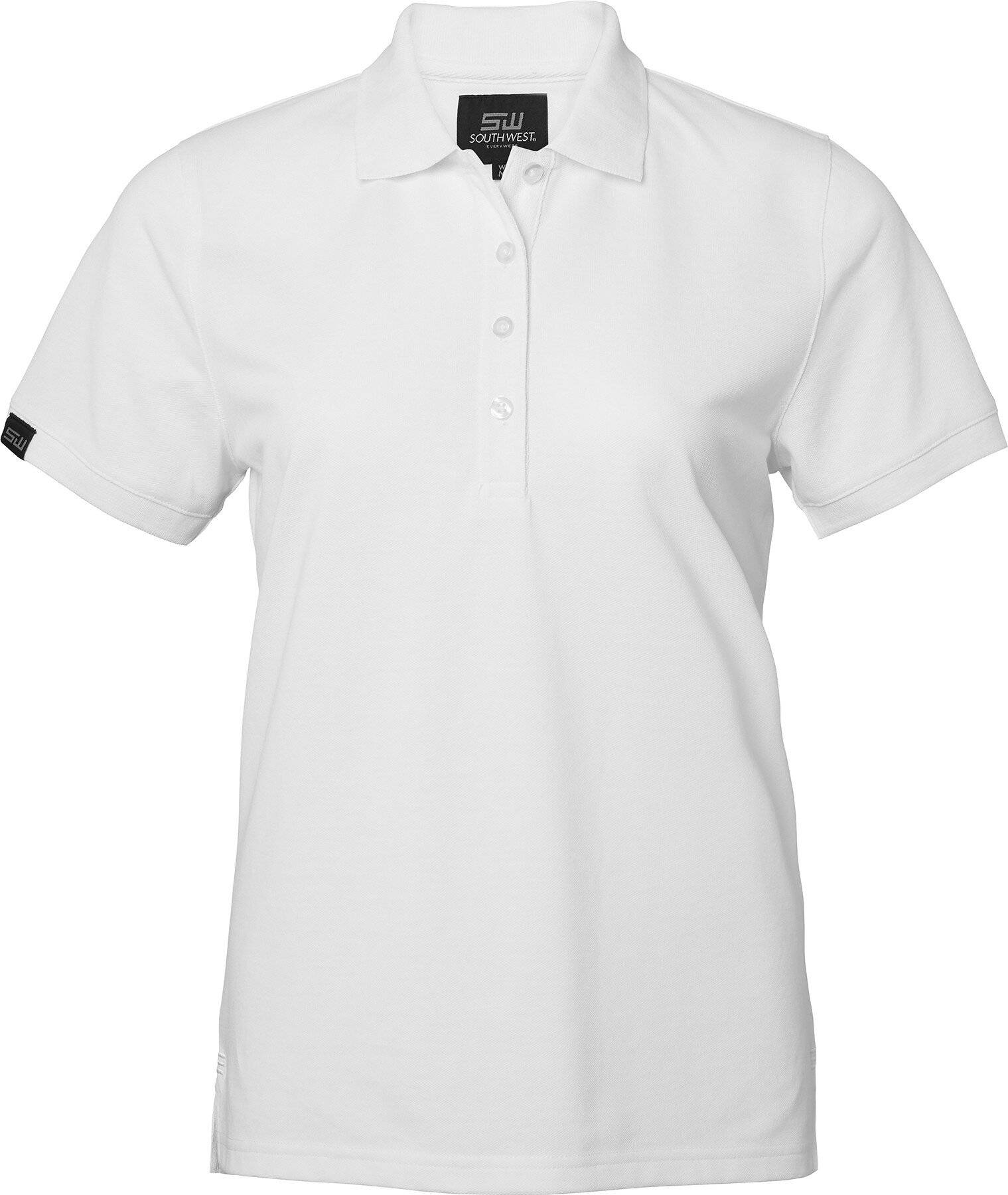 Wera solid Poloshirt Damen, weiß, XXL-0