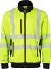 1529 Full-Zip Sweatshirt, Unisex, Fluoreszierendes gelb/navy blau, S