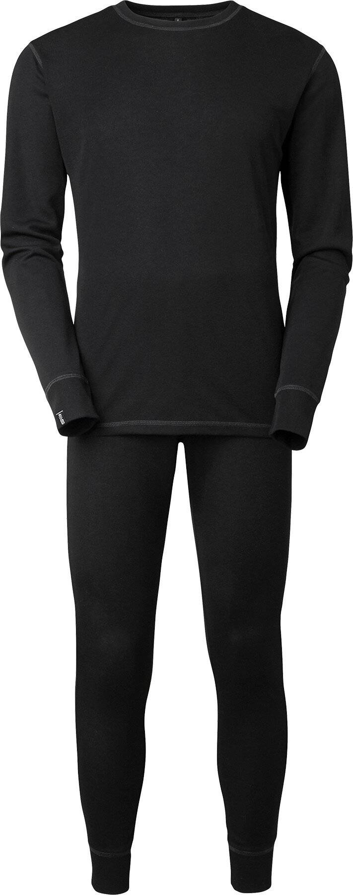 Basic Funktions-Unterwäsche Set, Unisex, schwarz, L-0