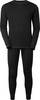 Basic Funktions-Unterwäsche Set, Unisex, schwarz, S