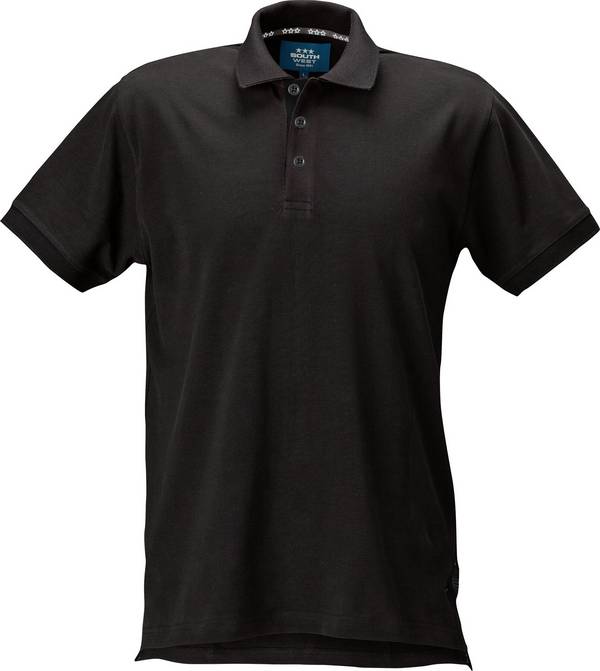 Morris solid Poloshirt, Herren, schwarz, M