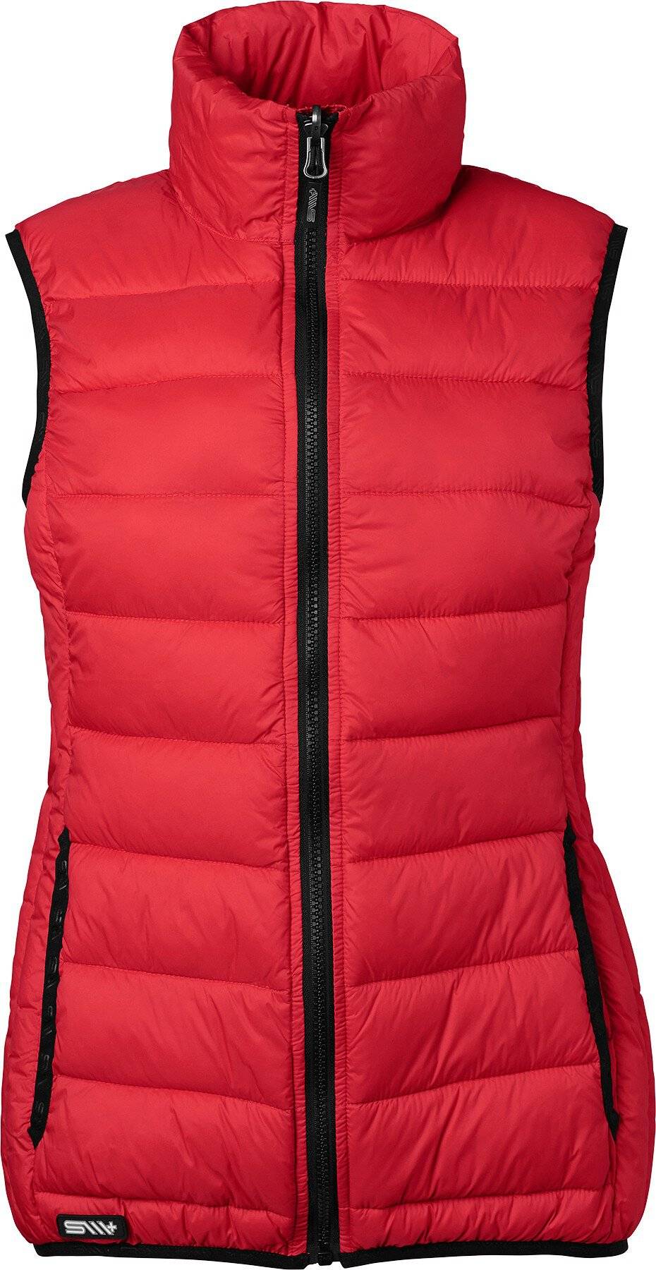 Alma Wattierte Weste, Damen, rot, M-0