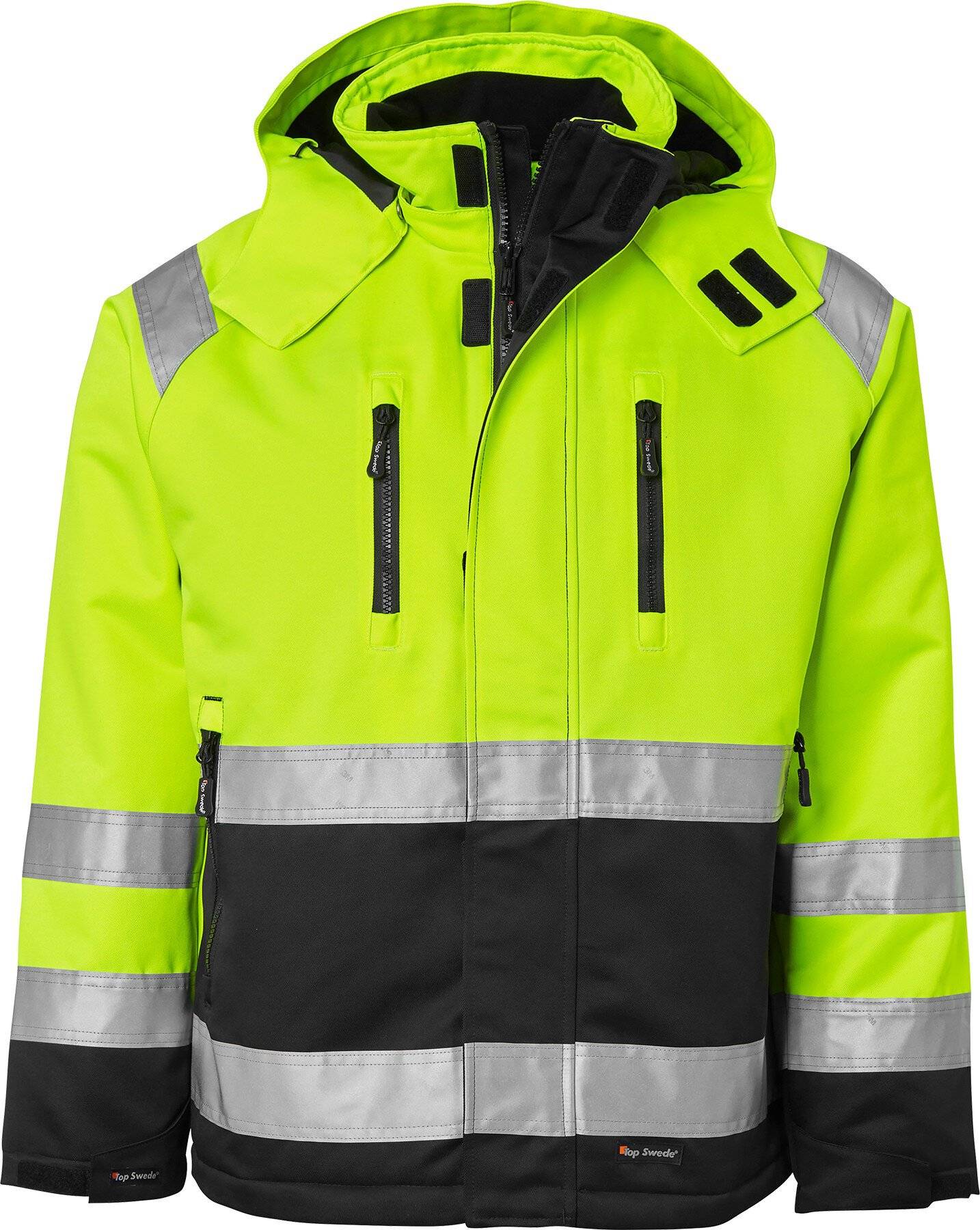 131 Winterjacke, Unisex, Fluoreszierendes gelb/schwarz, M-0