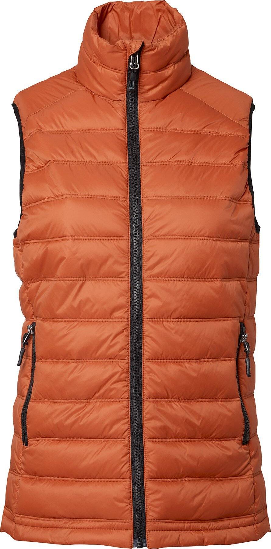 Amy Wattierte Weste, Damen, dunkel orange, XS-0