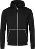 0302 Full-Zip Sweatshirt, Unisex, schwarz, L