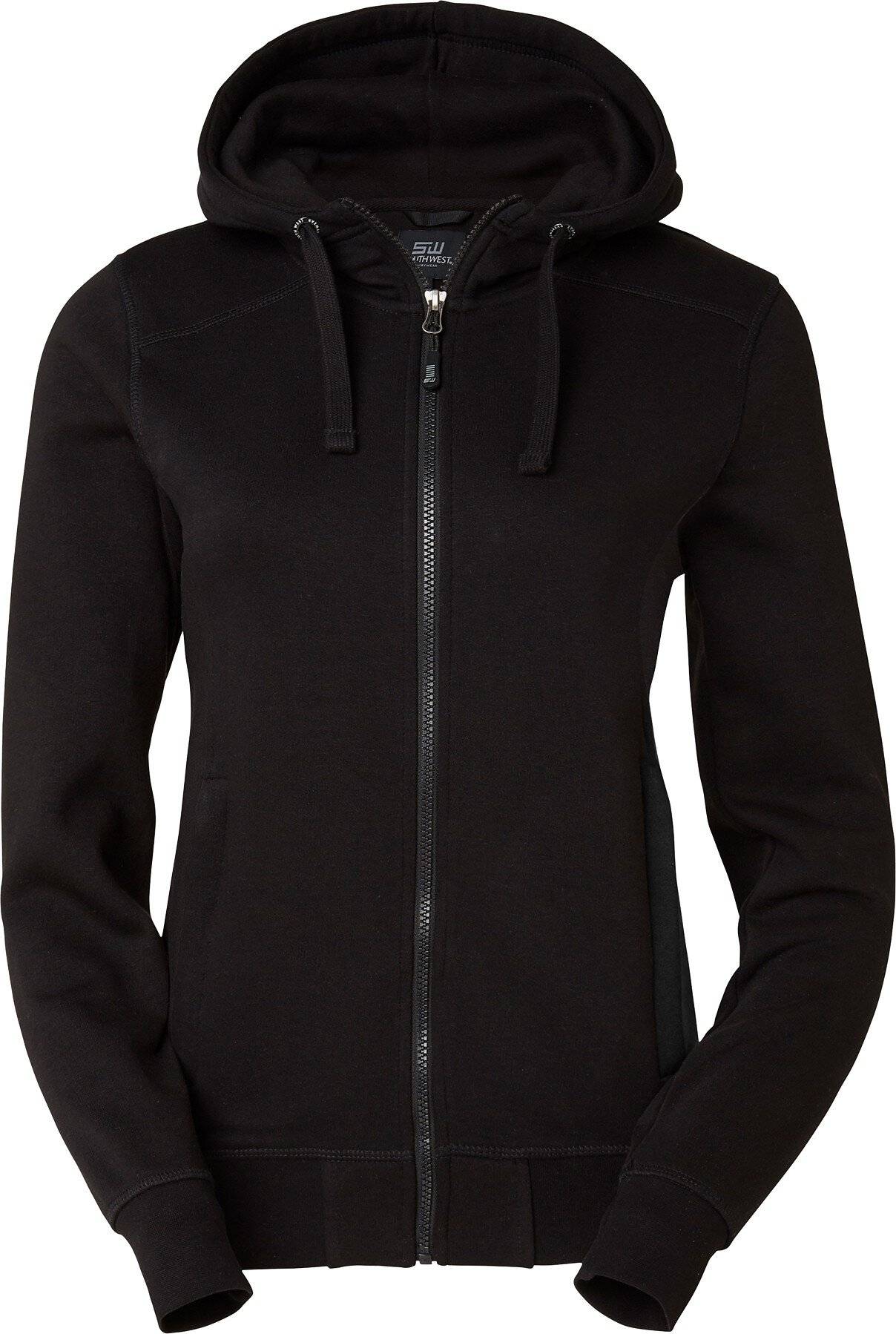 Ava Full-Zip Sweatshirt, Damen, schwarz, M-0