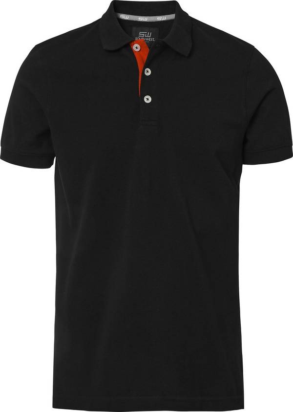 Morris Poloshirt, Herren, schwarz, M