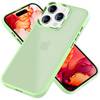 Hybrid Hülle für iPhone 15 Pro Max Frosted Case Schutz Rand Magnet Handyhülle Mint-Grün
