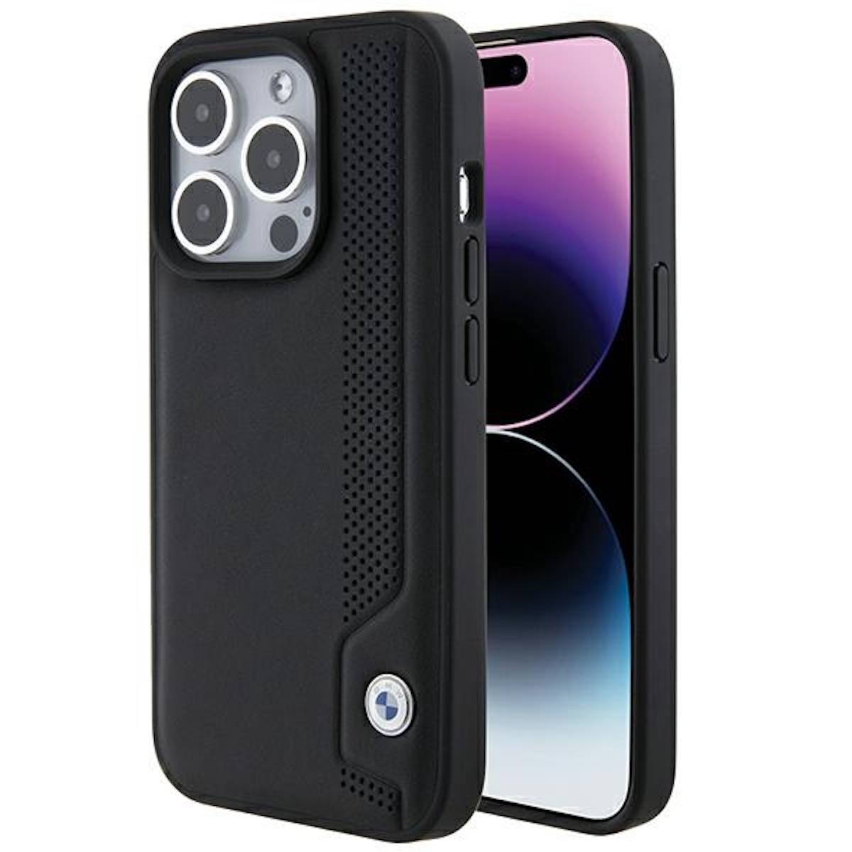 BMW Apple iPhone 15 Pro Max Hardcase Schutzhülle Cover Schwarz-0