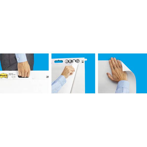 Post-it Meeting Chart Block Wall Pad, 508 x 584 mm, weiß (8007688)