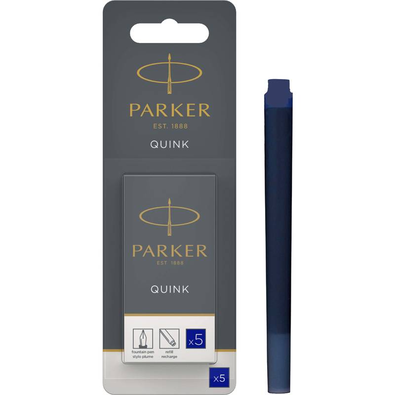 PARKER Großraum-Tintenpatronen QUINK, im Blister, blau-0