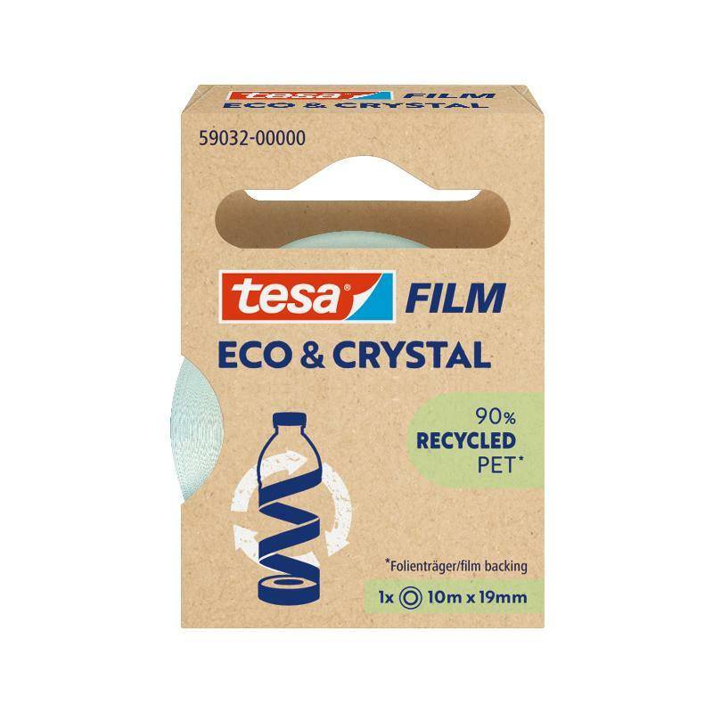 tesa Film CRYSTAL RECYCLED, transparent, 19 mm x 10 m-0