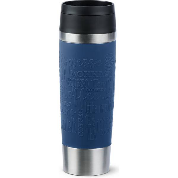 Emsa N20221 Travel Mug Classic Isolierbecher 0,5 Liter , neuer Komfort-Schraubverschluss