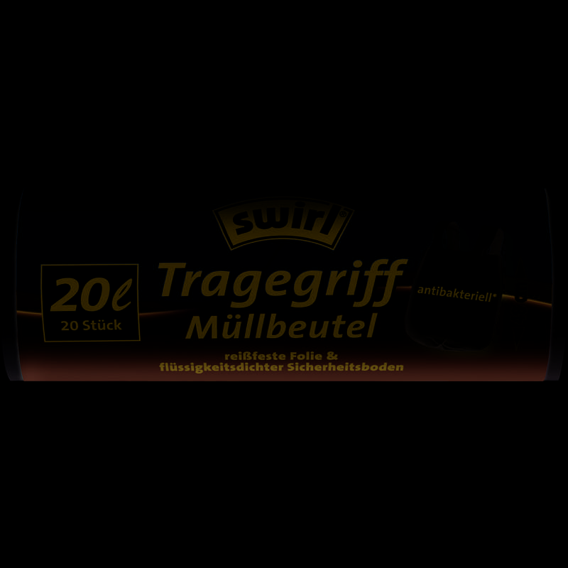 swirl Mülleimerbeutel, mit Tragegriff, weiß, 20 Liter-0