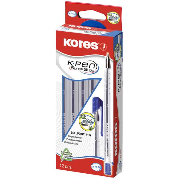 Kores Einweg-Kugelschreiber K-PEN Super Slide K11, blau (5637911)