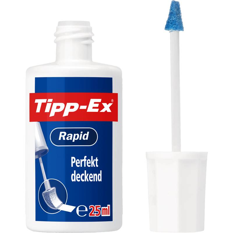 Tipp-Ex Korrekturflüssigkeit "Rapid", weiß, 25 ml, Blister-0