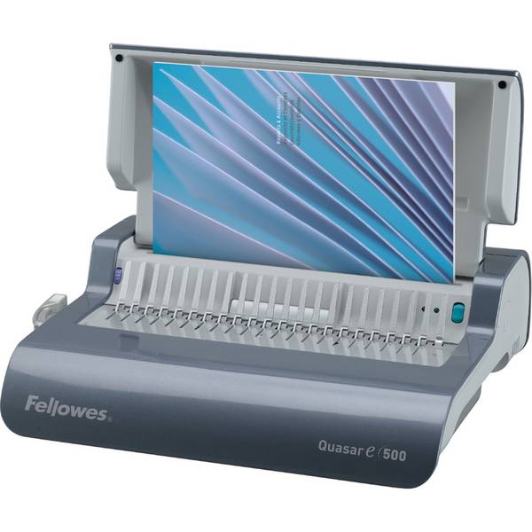 Plastikbindegerät Quasar-E 500 A4 elektrisch graublau
