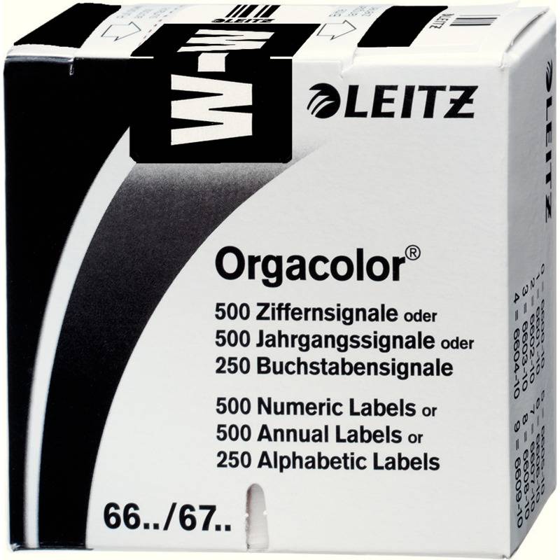 Buchstabensignal Orgacolor W schwarz 250 St,/Pack. - Artikel: 122082290