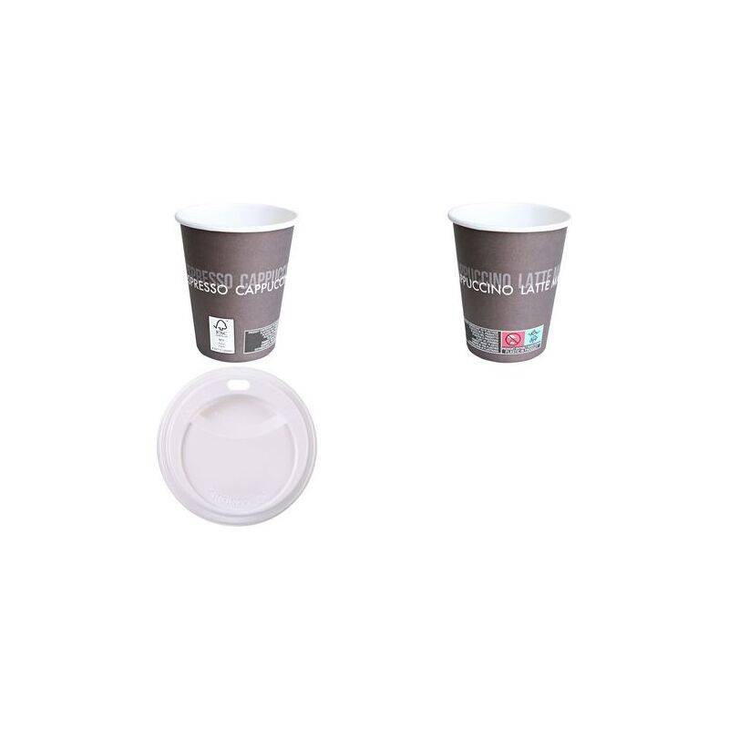 HYGOSTAR Einweg-Kaffeebecher 8 cm 0,3 l braun 408123-0