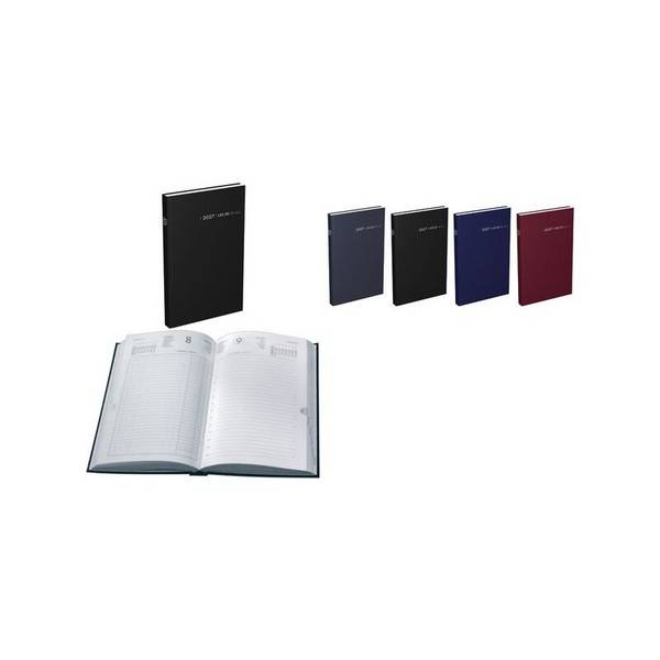 LECAS Agenda journalier Couronne EURO/Cent, 2027, noir