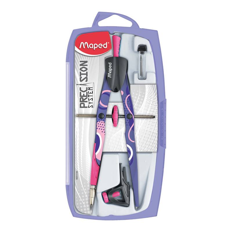 Maped Zirkelkasten PRECISION SYSTEM FANCY, 3-teilig,sortiert (82291013)-0