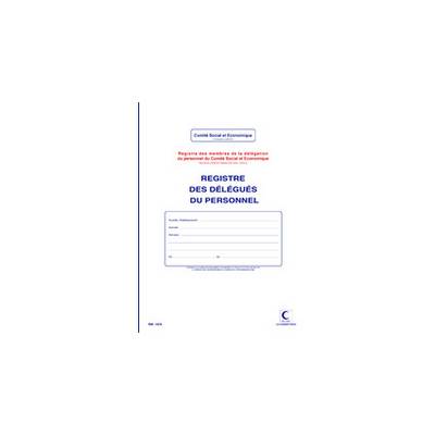 ELVE Registre "Délégués du personnel", 40 pages, 320 x 240mm