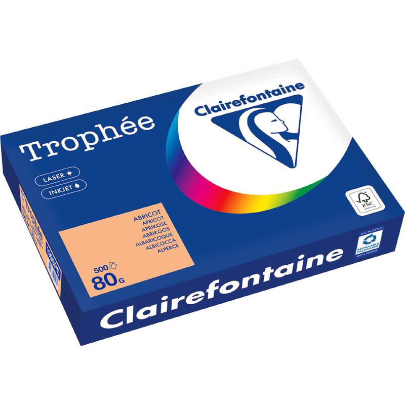 Clairefontaine Multifunktionspapier Trophée, A4, aprikose-0