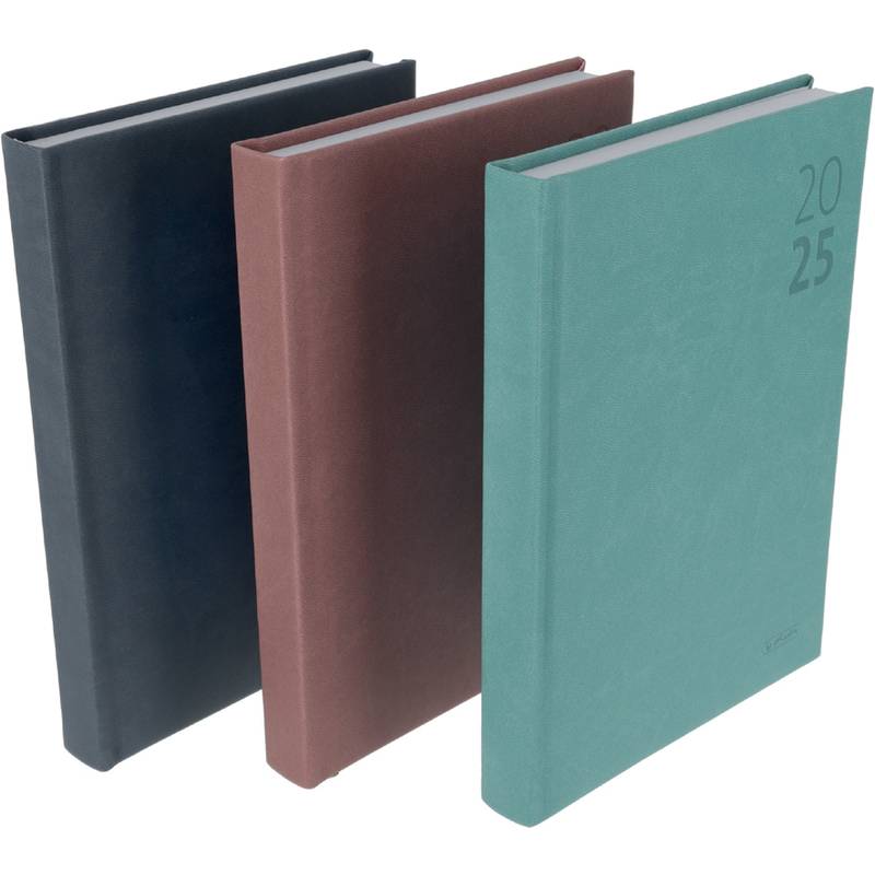 herlitz Buchkalender Timer 2025, A5, farbig sortiert-0