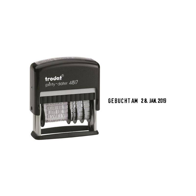trodat Wortbandstempel Printy Dater 4817, mit Datum, schwarz-0