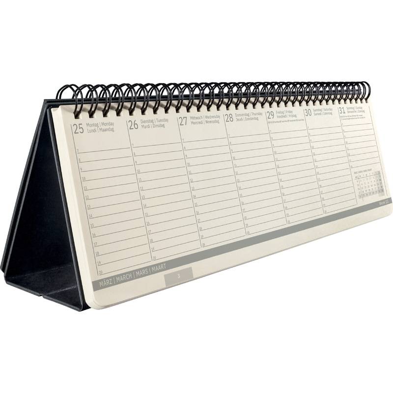 sigel Tischkalender Conceptum 2027, Querformat, schwarz-0