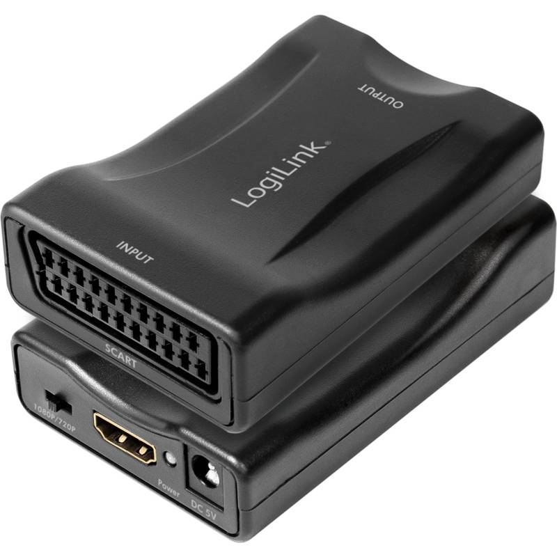 LogiLink Scart - HDMI Video-Konverter, schwarz-0