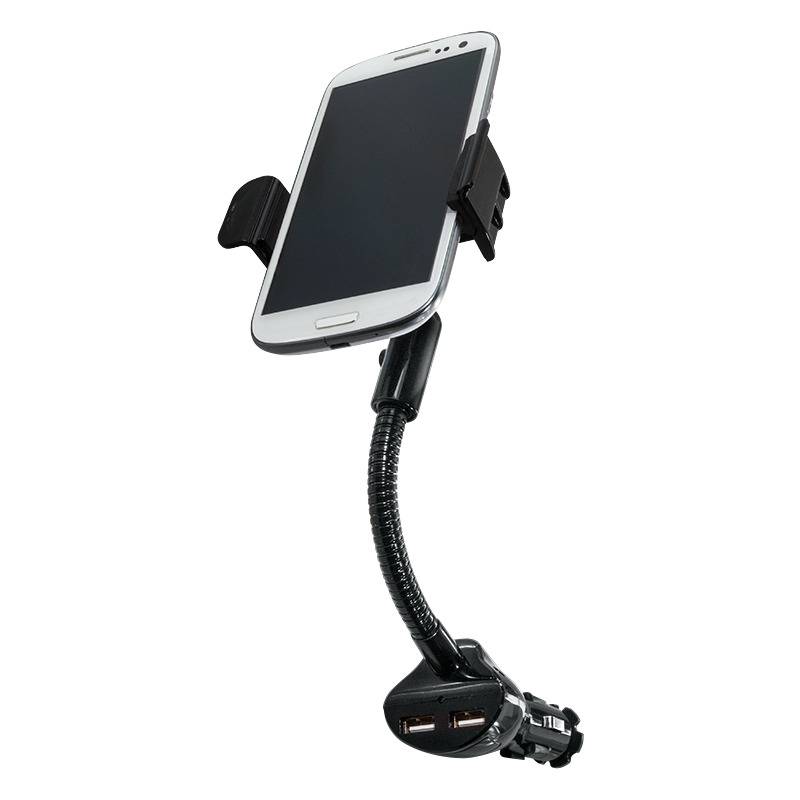 LogiLink KFZ-Ladegerät & Smartphone Halter